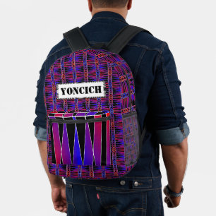 Art Deco "Fractured" von Kenneth Yoncich Bedruckter Rucksack