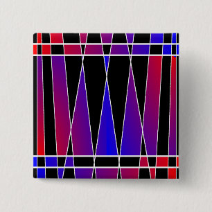 Art Deco "Fractured" von Kenneth Yoncich Button