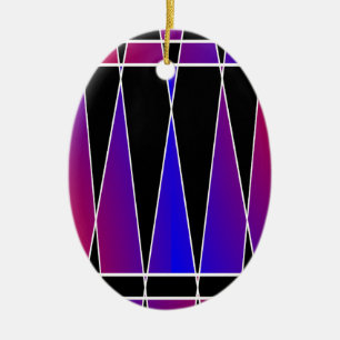 Art Deco "Fractured" von Kenneth Yoncich Keramik Ornament