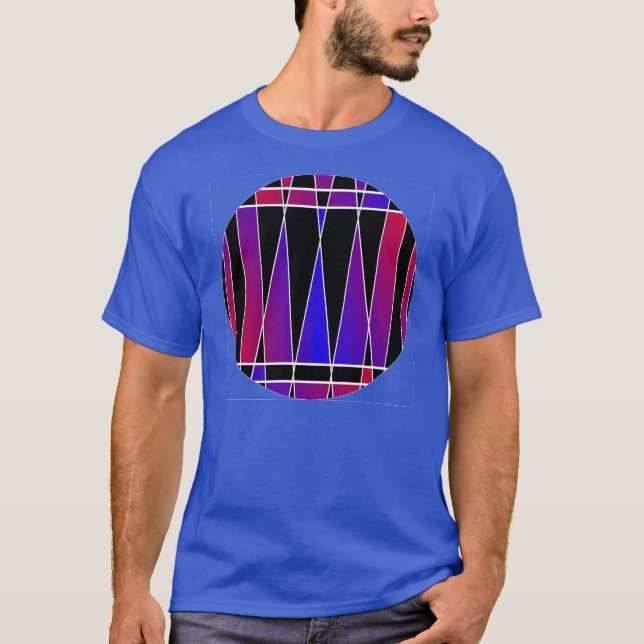 Art Deco "Fractured" von Kenneth Yoncich T-Shirt (Vorderseite)