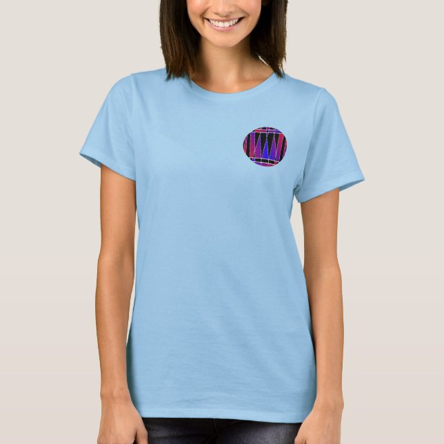 Art Deco "Fractured" von Kenneth Yoncich T-Shirt (Vorderseite)
