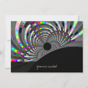 Art Deco Fraktal Einladung