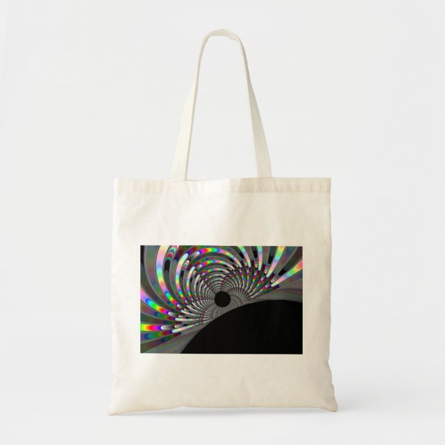 Art Deco Fraktal Tragetasche (Vorne)