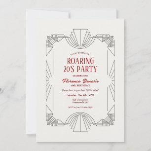 Art Deco Frame Einladung