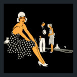 Art Deco Frauen Schuhe Polka Dot Black Poster<br><div class="desc">Dieses Bild war ursprünglich Teil einer 1930er Anzeige für White Kid Shoes von den Amalgamated Leather Companies,  Inc. Heute machen sie ihren Weg zu Produkten,  die sich perfekt für Zuhause,  Büro und die Reise dazwischen eignen.</div>