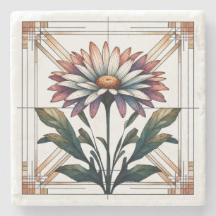 Art Deco Gänseblümchen-Steinhalter Steinuntersetzer