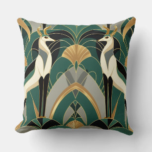 Art Deco Gazelle Elegance Kissen