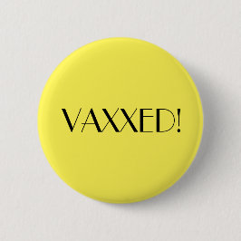 Art-Déco-Gelbe Vaxximpfung Button