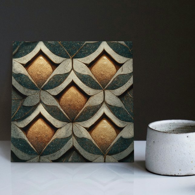 Art Deco Gemusterte Wine tasting in der Fattoria M Fliese (Von Creator hochgeladen)