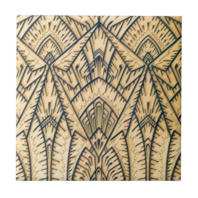 Art Deco Geo Architekt Fliese (Vorderseite)