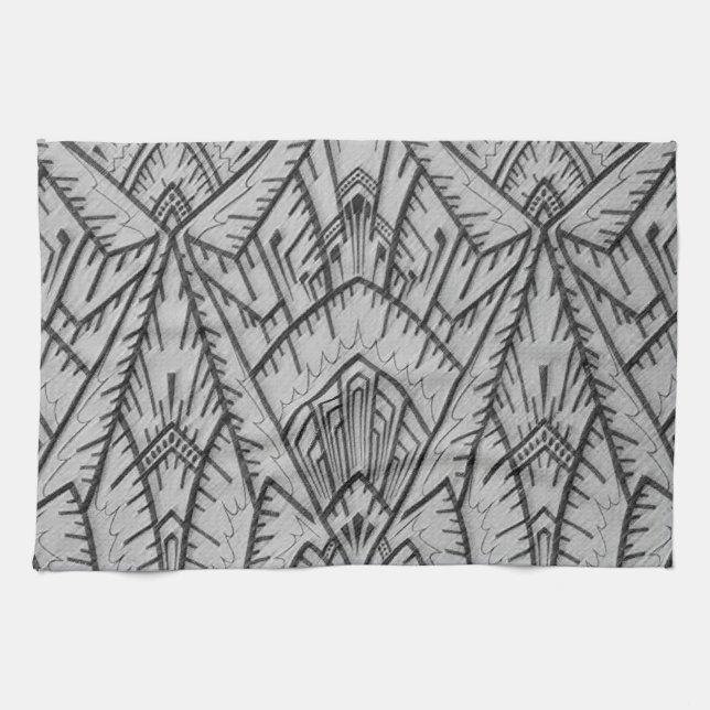 Art Deco Geo Küchentücher (Horizontal)