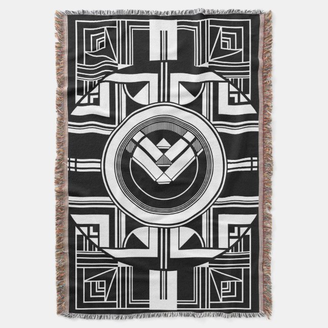 Art Deco Geometric Decke (Vorderseite Vertikal)