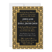 Art Deco Geometric Diamonds Muster Hochzeit