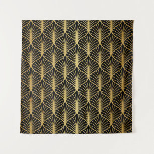 Art Deco Geometric Luxury Pattern Wandteppich