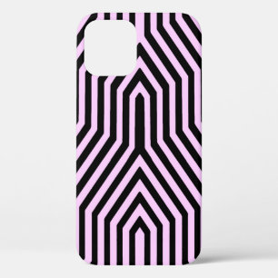 Art Deco Geometric - Schwarz und Rosa Case-Mate iPhone Hülle