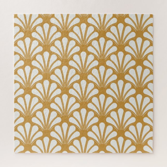 Art Deco Geometric Sea Muschel Puzzle (Vertikal)