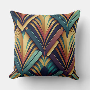 Art Deco Geometric Throw Pillow Kissen