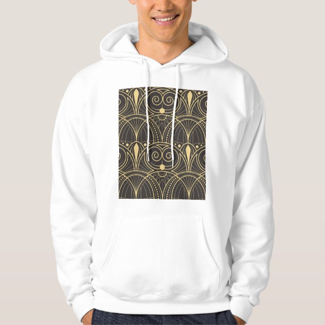 Art Deco Geometric Tiles Luxury. Hoodie (Vorderseite)