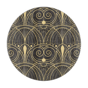 Art Deco Geometric Tiles Luxury. Schneidebrett
