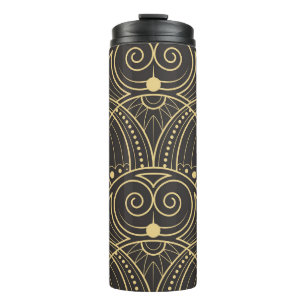 Art Deco Geometric Tiles Luxury. Thermosbecher