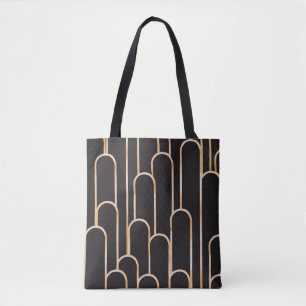 Art-Deco-Geometrie: goldenes Aquarellpapier