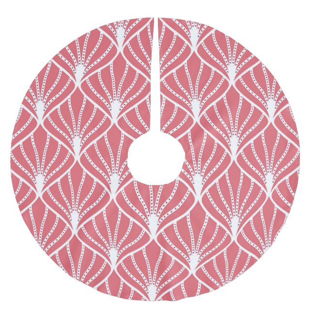 Art Deco, geometrisch nahtloses Muster. Polyester Weihnachtsbaumdecke (Vorderseite)