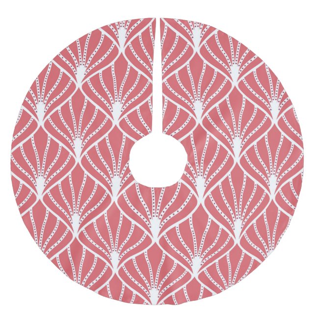 Art Deco, geometrisch nahtloses Muster. Polyester Weihnachtsbaumdecke (Vorderseite)