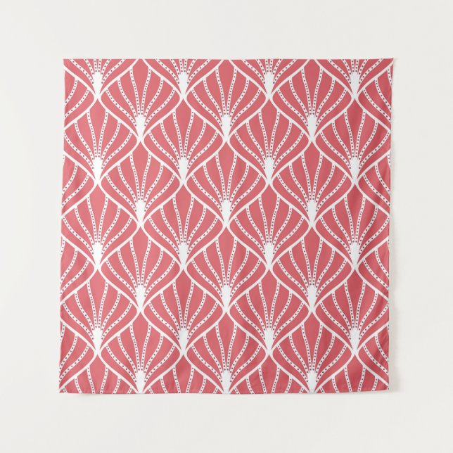 Art Deco, geometrisch nahtloses Muster. Wandteppich (Vorderseite)