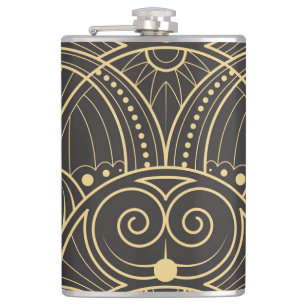 Art Deco Geometrische Fliesen Luxus. Flachmann