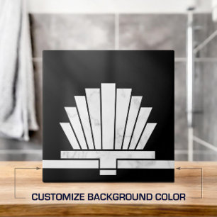 Art Deco geometrische Form des Lüfters - Hintergru Fliese