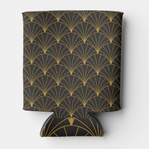 Art Deco geometrische, Vintage, nahtlose Muster. Dosenkühler