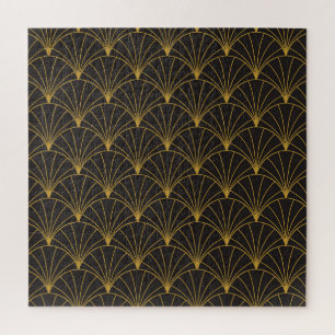 Art Deco geometrische, Vintage, nahtlose Muster. Puzzle