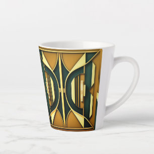 Art Deco Geometrischer 12oz Becher Milchtasse