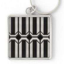 Art Deco Geometrischer Schlüsselanhänger