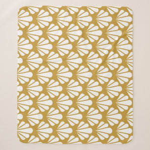 Art Deco, geometrisches florales nahtloses Muster. Sherpadecke