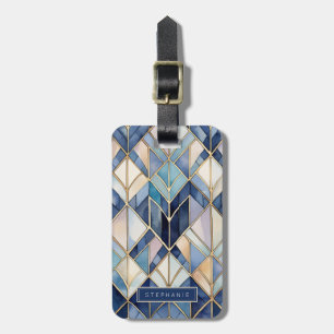 Art Deco Geometrisches Muster Gepäckanhänger