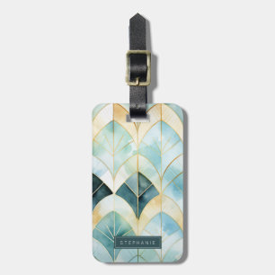 Art Deco geometrisches Muster Gepäckanhänger