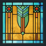 Art Deco Gestaltetes Glas 3 Akryllische Kunst<br><div class="desc">12" x 12" Acrylwandkunst mit einem Bild eines Glasmalereis mit Art-Deco-Flair,  erinnert an einige Werke der 20er Jahre. Siehe dazu passend eingewickelte Leinwand,  Metalldruck,  Plakat und Wanddekal. Sehen Sie sich die gesamte Sammlung dieser und jener Acrylmauer im Bereich ART & POSTERS an.</div>