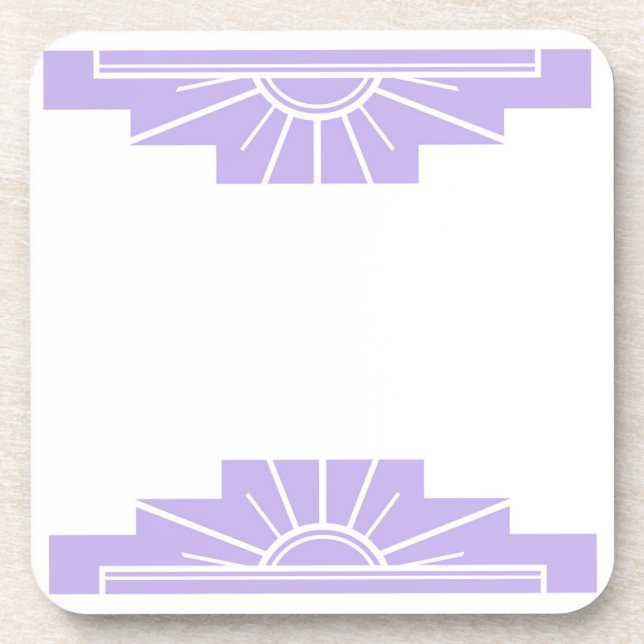 Art Déco Getränkeuntersetzer (Vorderseite)