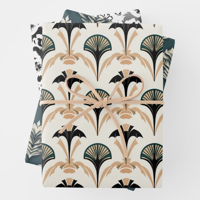 Art Deco Gift Wrap Geschenkpapier Set (Beispiel)