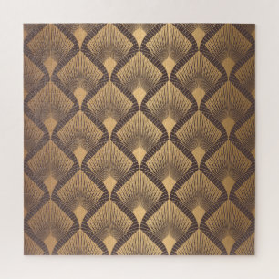 Art Deco Glamour: Goldene Schuppen. Puzzle