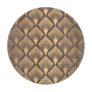 Art-Déco-Glamour: Goldene Skalen. Schneidebrett