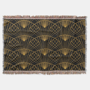 Art Deco Glamour: Goldener Fächer. Decke