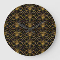 Art Deco Glamour: Goldener Fächer.