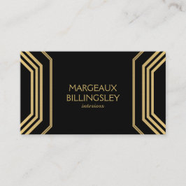 Art Deco Glamour III Räume Designer, Boutique Visitenkarte