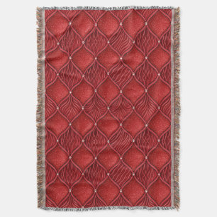 Art Deco Glamour rotes Valentinsmuster Decke