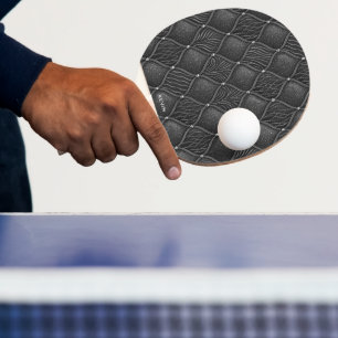 Art Deco Glamour Schwarz-Grau-Muster Tischtennis Schläger