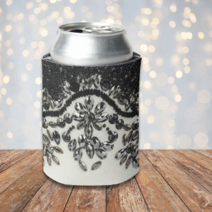 Art Deco Glamour Vintag Fashion Schwarz-weiß Dosenkühler