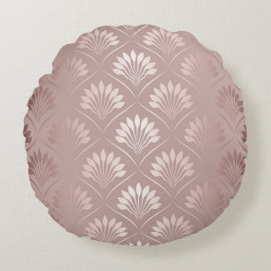 Art Deco: Gold Gitter Elegance. Rundes Kissen