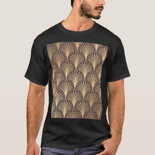 Art Deco Gold: Minimalistischer geometrischer Luxu T-Shirt